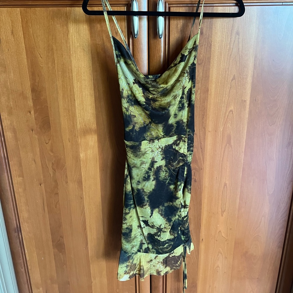 Green & Black Dress